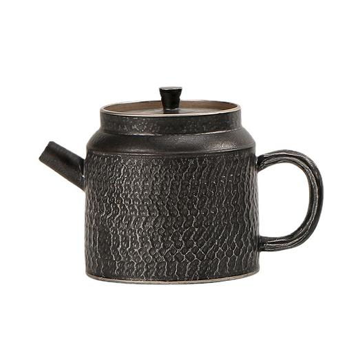 黑玄黑陶茶壶家用办公室会客中式陶瓷茶具单壶提梁壶侧把壶泡茶器 商品图3