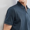 【含桑蚕丝】柒牌短袖polo衫男夏季新款商务休闲提花翻领T恤	124T70170 商品缩略图1