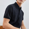【特价】【高端系列】柒牌男士短袖polo衫夏季薄款桑蚕丝暗纹提花翻领T恤	124T72190 商品缩略图2