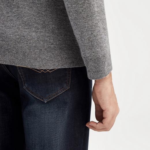 【特价】【直降】柒牌男士毛衫商务休闲长袖套头半高领弹力羊绒羊毛衣	121Y70490 商品图3