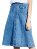 欧芮儿夏装2019新款女装牛仔半身裙女中长款a字裙高腰显瘦女裙 商品缩略图3