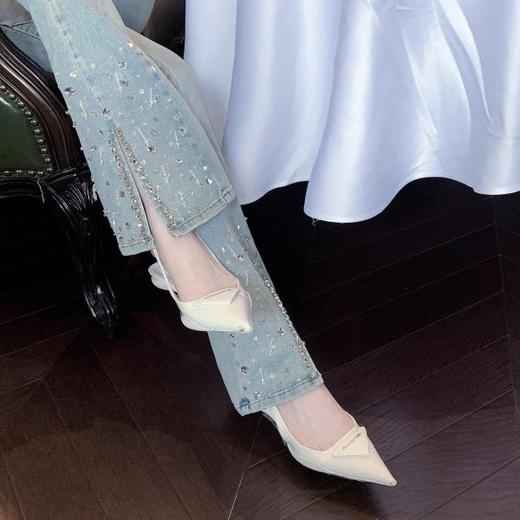 【大货捡漏，不退不换】  【C位登场】时尚气质百搭尖头低跟女鞋2023夏季新款 商品图2