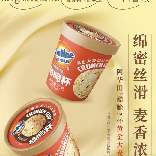 阿华田酷脆杯  麦芽可可口味  黄金大麦口味 冰淇淋75g 商品图1