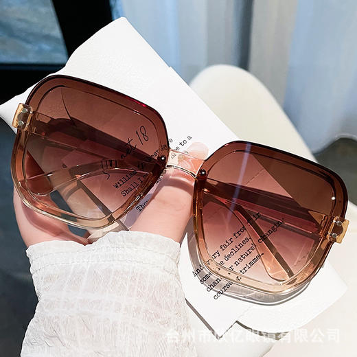 2023新款方形米钉大框韩版复古墨镜抖音同款时尚潮流个性女太阳镜 商品图9