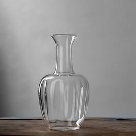 菱形瓶/玻璃花器  手工玻璃摆件 酒壶高硼硅新中式酒具白酒杯清酒酒壶套装分酒器