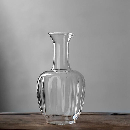 菱形瓶/玻璃花器  手工玻璃摆件 酒壶高硼硅新中式酒具白酒杯清酒酒壶套装分酒器 商品图0