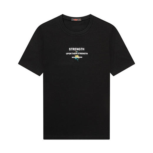 【100%新疆棉】柒牌短袖t恤男夏季新款时尚休闲圆领套头上衣	124T71170 商品图3