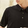 【3A抗菌】柒牌男士polo衫短袖时尚运动户外夏季薄款黑色翻领上衣	124T70190 商品缩略图2