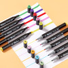 齐心ZYMK05-60双头马克笔60支装1-6mm彩色笔水彩笔画画笔黑色杆60色 商品缩略图1