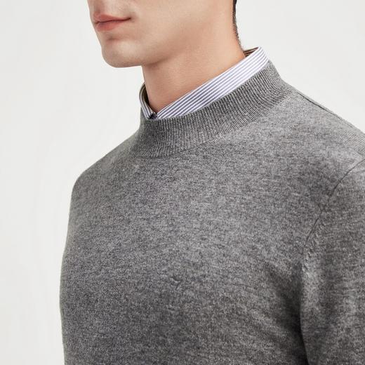 【特价】【直降】柒牌男士毛衫商务休闲长袖套头半高领弹力羊绒羊毛衣	121Y70490 商品图2