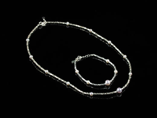 D428012 925银镶akoyo珍珠套装 设计新颖， 主珠尺寸：6.5mm，附珠尺寸：4.5mm akoyo珍珠项链特价：588/条 akoyo珍珠手链特价：688/条 套装特价：1188/套 商品图8