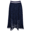 欧芮儿2019新款女装收腰显瘦镂空绣花蕾丝半身裙女中长款a字裙 商品缩略图3