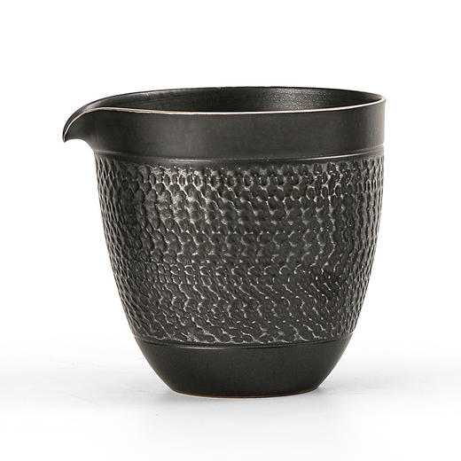 黑玄黑陶公道杯陶瓷均杯粗陶分茶器简约茶海复古中式功夫茶具公杯 商品图5