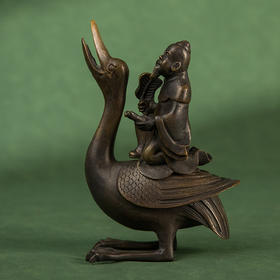 铜制仙人鹅形香薰