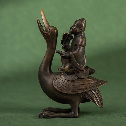 铜制仙人鹅形香薰 商品图0