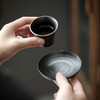 黑玄复古黑陶茶杯陶瓷杯垫茶杯子隔热垫隔热中式创意陶瓷茶道配件 商品缩略图0