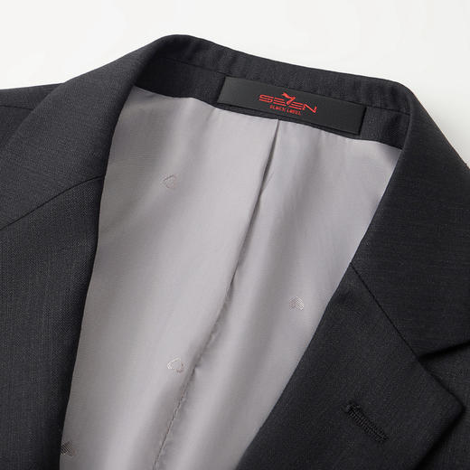 【含羊毛】柒牌男士西服秋冬新款商务休闲人字纹提花西装外套	126C70230 商品图1