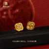 宫匠造办 云如意耳钉 黄金满钻 商品缩略图3