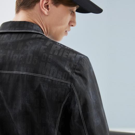 【牛仔工装】柒牌外套男春季新款潮流撞色男士短款翻领夹克衫	124K70130 商品图1