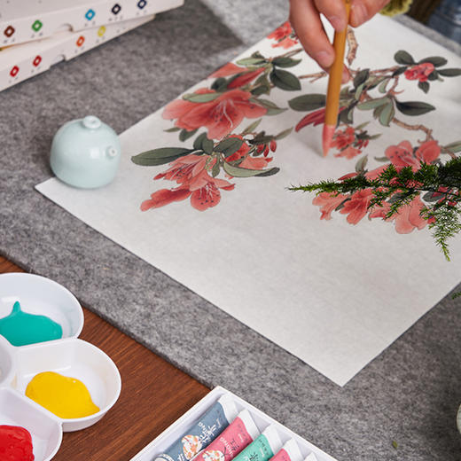 【庆学堂】清·欢-国画颜料12色/18色 中国画 水墨画 花鸟画 工笔画 专业颜料用品 商品图3