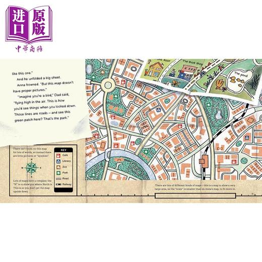 【中商原版】From Here to There: A First Book of Maps 我的地图书 英文原版 进口图书 儿童绘本 故事图画书 精品绘本 精装 商品图3