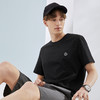 柒牌男士t恤短袖夏季薄款时尚休闲满身字母印花黑色圆领上衣	124T71600 商品缩略图1