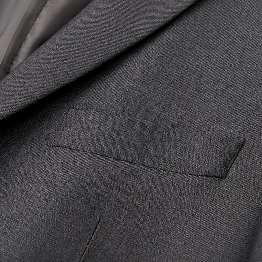 柒牌男装纯色西装男2024春夏新款商务正装平驳领休闲混纺单西外套	126C70180 商品图3