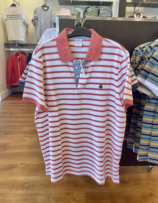 Brooks Brothers布克兄弟男士短袖Polo衫 条纹系列 超多颜色只要¥550直邮到手！ 商品图6