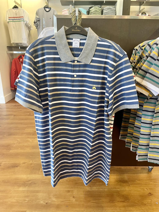 Brooks Brothers布克兄弟男士短袖Polo衫 条纹系列 超多颜色只要¥550直邮到手！ 商品图3