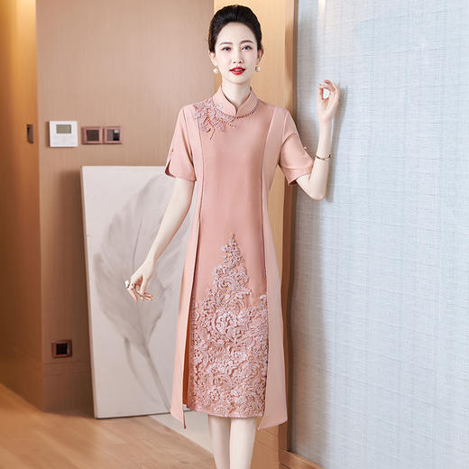 年轻婚礼妈妈装，夏季假两件喜婆婆婚宴高贵优雅宴会礼服LC-2358 商品图2