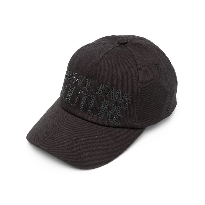 VERSACE JEANS COUTURE 范思哲 男士棉质字母徽标棒球帽 黑色 74YAZK13 ZG084 899