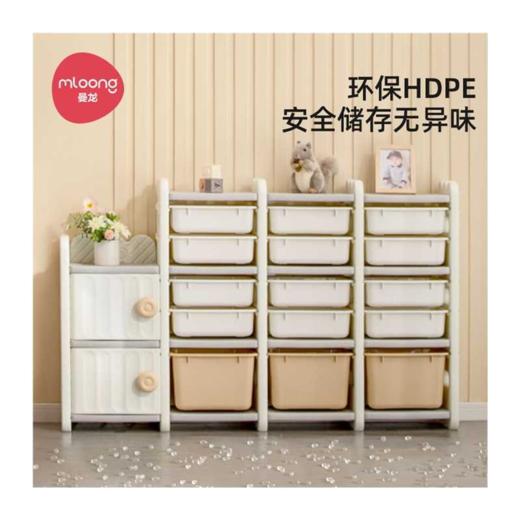 【小饼干收纳架】曼龙儿童收纳架置物架 幼儿宝宝零食玩具大号储物收纳筐 商品图2