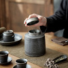 黑玄茶叶罐陶瓷密封罐过滤分离茶杯个人杯存储罐储茶罐普洱茶罐 商品缩略图3