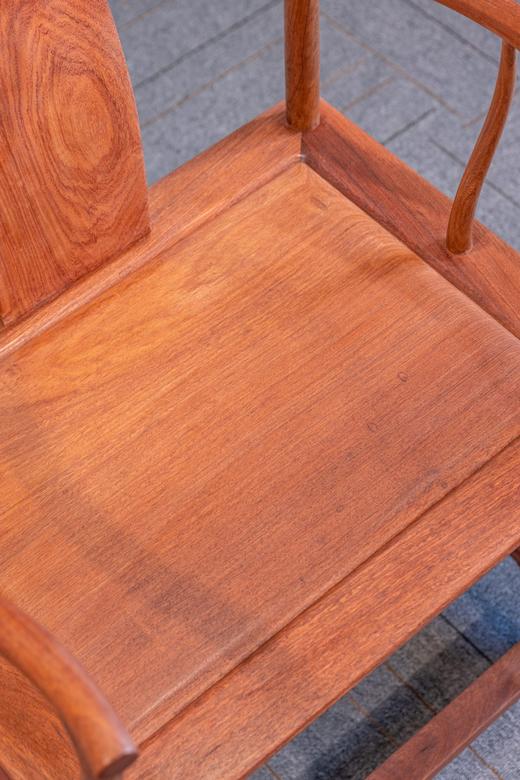 红桥红  家具严选  缅甸花梨（大果紫檀）【上博四出头 官帽椅】 商品图4