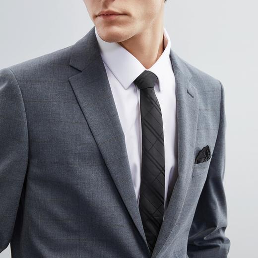 柒牌男士西服套装春季新款时尚格纹青年商务通勤风西装两件套	124C70120 商品图1