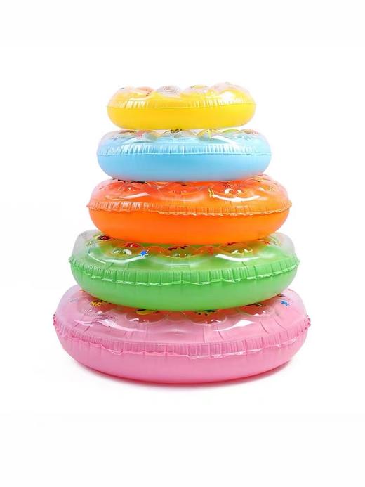 泳之宝双层水晶圈游泳圈双气囊腋下成人儿童男女充气浮圈救生圈多色多尺寸初学者游泳装备颜色随机 商品图4