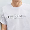 柒牌男士短袖T恤夏季薄款重磅休闲中青年字母百搭圆领上衣男	124T71190 商品缩略图1