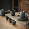 黑玄黑陶公道杯陶瓷均杯粗陶分茶器简约茶海复古中式功夫茶具公杯 商品缩略图2