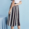 欧芮儿 2018夏装预售修身显瘦百搭条纹半身裙女中长款 商品缩略图1