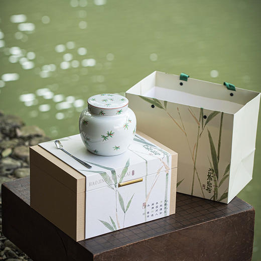 【日用百货】-宜室茶话  陶瓷茶叶罐密封罐半斤空茶叶包装盒 商品图3