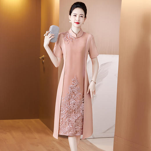 年轻婚礼妈妈装，夏季假两件喜婆婆婚宴高贵优雅宴会礼服LC-2358 商品图1