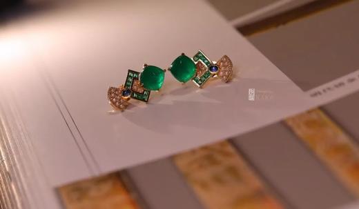 长生殿｜哥伦比亚祖母绿糖塔耳钉 商品图0