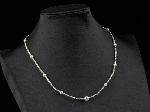 D428012 925银镶akoyo珍珠套装 设计新颖， 主珠尺寸：6.5mm，附珠尺寸：4.5mm akoyo珍珠项链特价：588/条 akoyo珍珠手链特价：688/条 套装特价：1188/套 商品图1