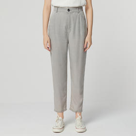 famecoco范可儿莱赛尔天丝裤垂感高级感新款夏季宽松休闲裤女FAB3GA009