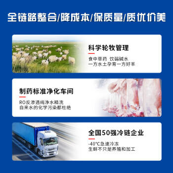 边塞风宁夏盐池滩羊法式小羊腿切块1斤 原切羔羊腱子切块羊肉 源头直发 商品图2