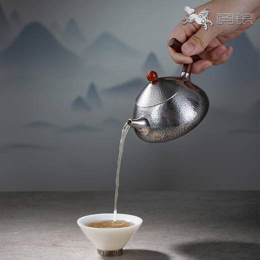 阅银 茶具《五谷丰登泡茶壶》999足银手工茶器茶杯茶壶送礼家用 商品图5