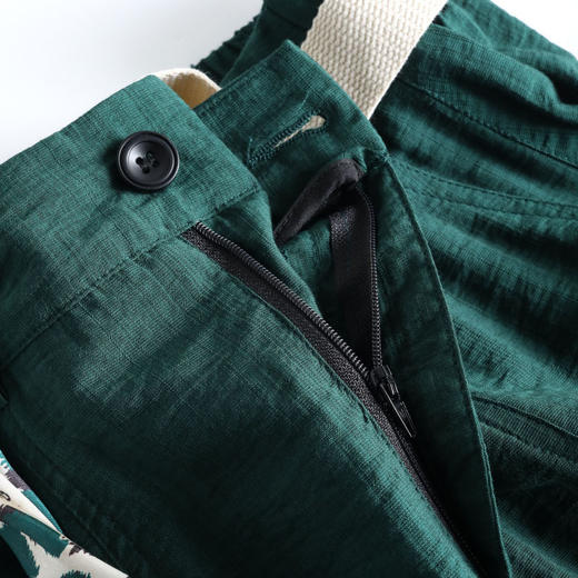 休闲时尚，夏款长款A字裙后腰松紧纯色简约气质大摆半身裙MYX-1660-L 商品图3