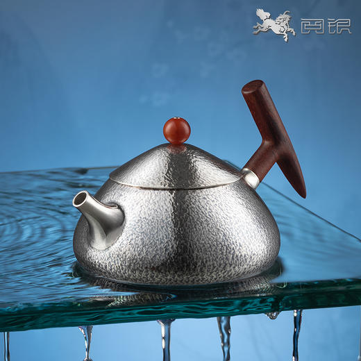 阅银 茶具《五谷丰登泡茶壶》999足银手工茶器茶杯茶壶送礼家用 商品图1