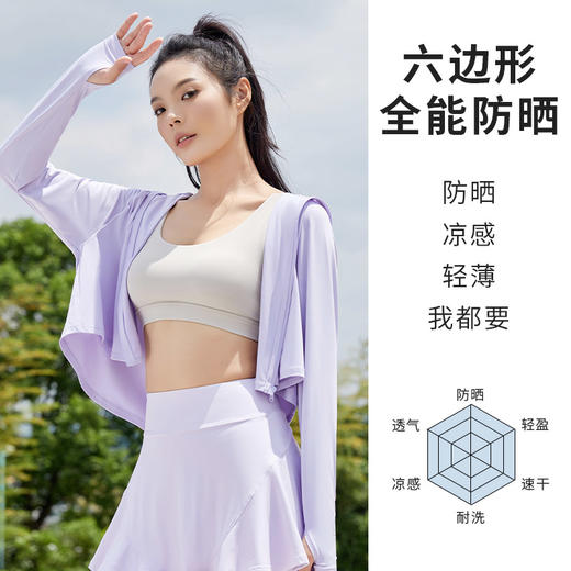 I'd爱帝冰感透气防紫外线遮阳大帽檐夏季防晒衣 商品图2