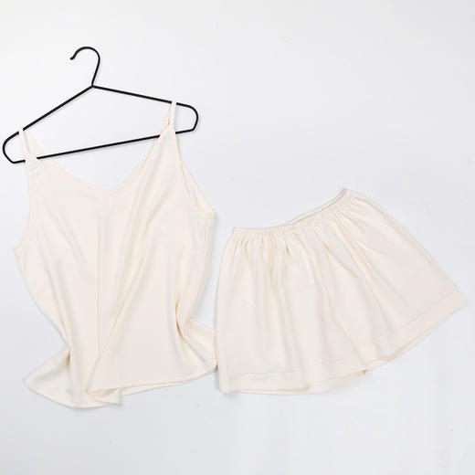 【凉爽透气亲肤不变形】春夏女士宽松V领缎面吊带套装，个性撞色舒适家居服韩版睡衣，持久耐穿不起褶sh 商品图14